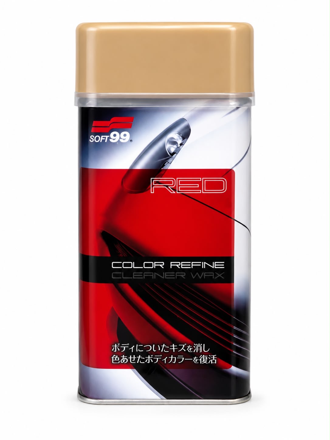 5f474765-1041-4dcf-a445-4561aa6d58b6 Soft99 Color Refine Cleaner Wax – Red - Image 1