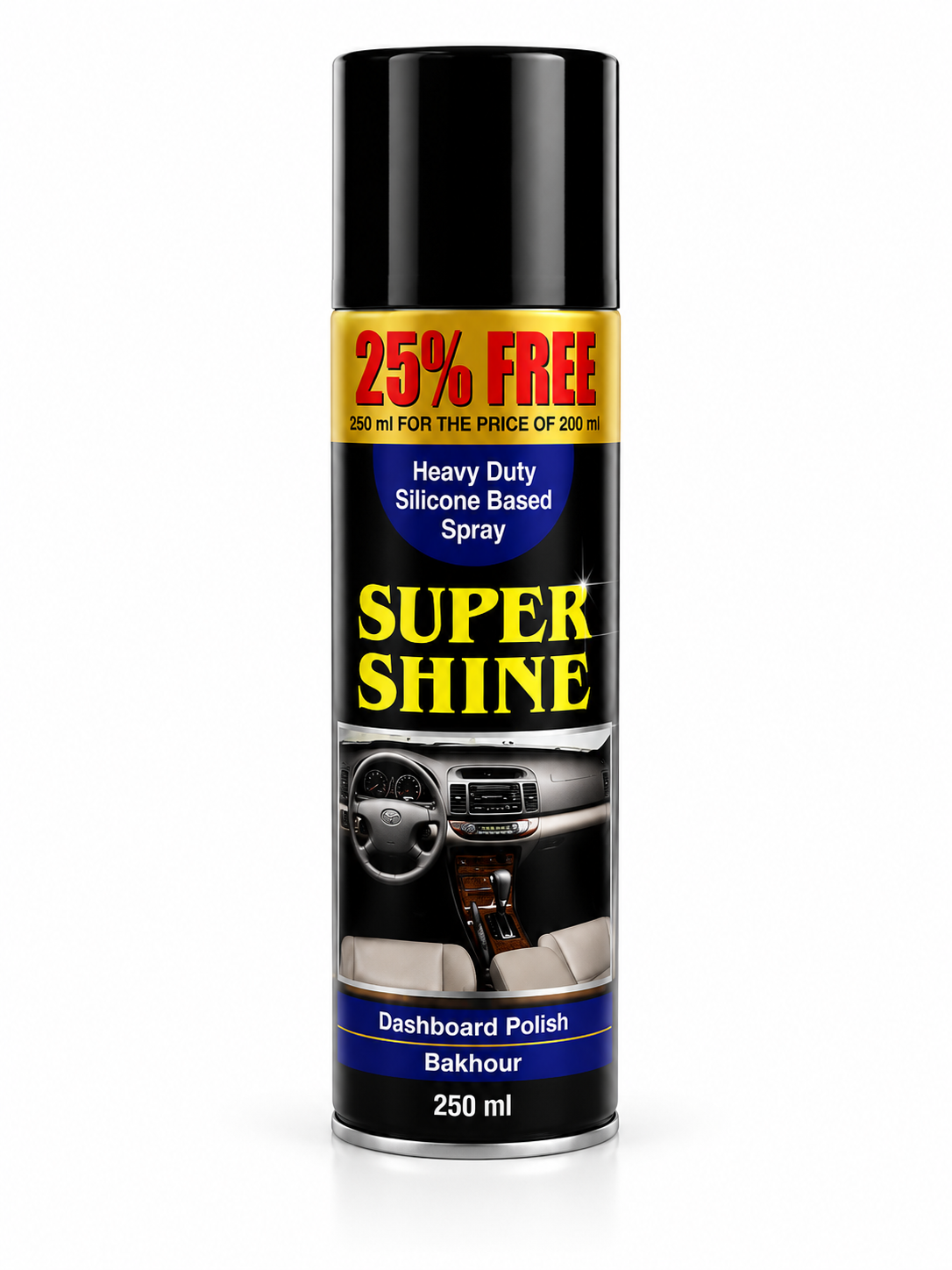 A731622C-7B22-4621-9C56-416C9F7CF66B Super Shine Dashboard Polish – Bakhour ملمع وحماية الطبلون برائحة البخور 250 مل - الصورة 1