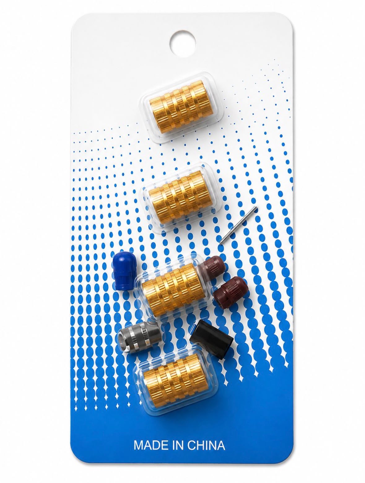 8144c6a7-b584-45ec-9652-6e99bc1233bf Universal Tire Valve Stem Caps – أغطية صمامات إطارات السيارة - الصورة 1