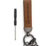 Mercedes-Benz Leather Keychain – ميدالية مفاتيح مرسيدس بنز جلد