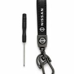 Nissan Leather Keychain – ميدالية مفاتيح نيسان جلد