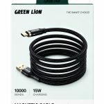 Green Lion Magnetic Cable USB-A to USB-C - كابل جرين ليون مغناطيسي USB-A إلى USB-C