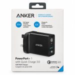 Anker PowerPort+ 1 with Quick Charge 3.0 -  شاحن جداري من انكر
