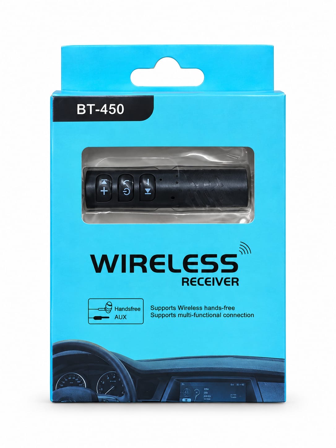 8adcea50-2b6e-4d84-9b6b-799e9cdc132a BT-450 Wireless Receiver - مستقبل صوت لاسلكي BT-450 للسيارة - Image 1